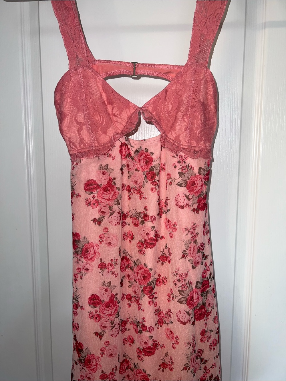 Cider Pink Floral Maxi Slip Dress - Picture 8 of 13